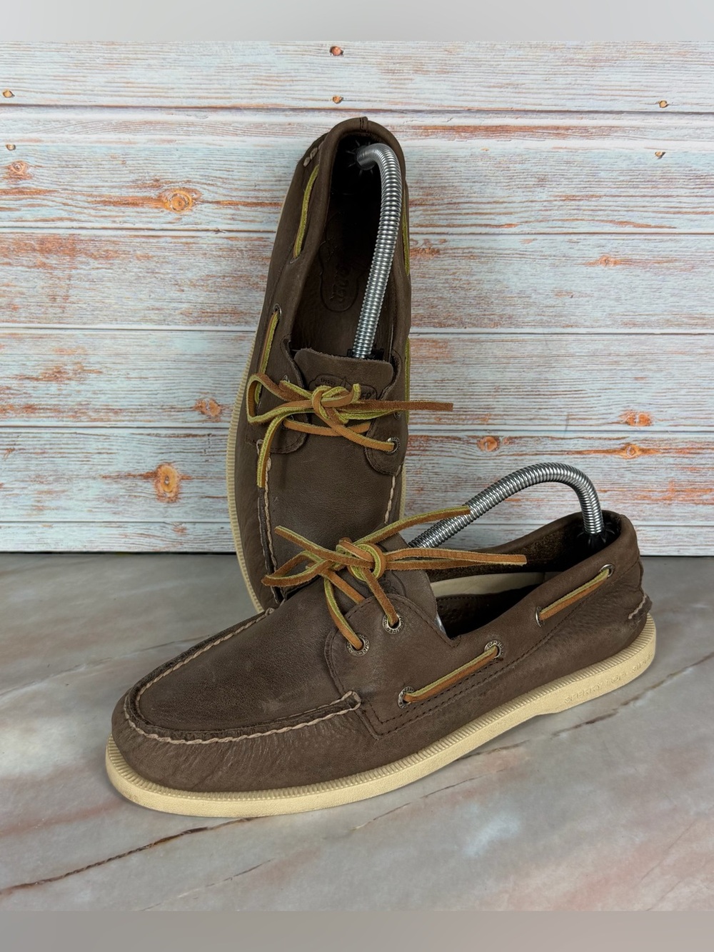 Sperry Top Sider Authentic Original Boat Shoes in Brown Leather